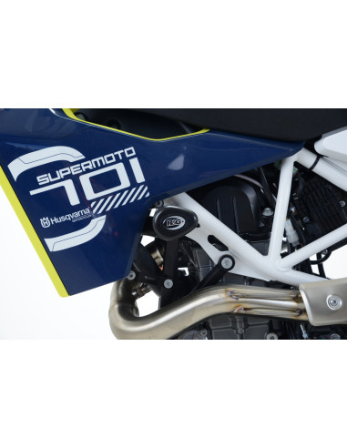 R&G RACING Aero Crash Protectors Black Husqvarna 701 Supermoto