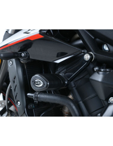 Tampons de protection R&G RACING Aero noir Triumph Street Triple