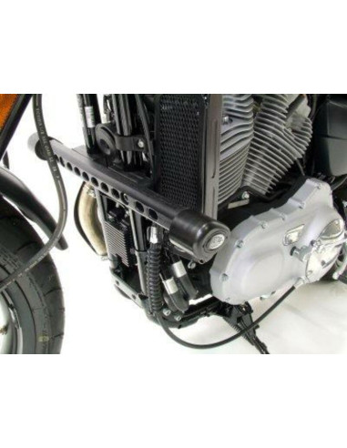 R&G RACING Aero Crash Pads Black Harley Davidson XR1200/Sportster/X Sportster