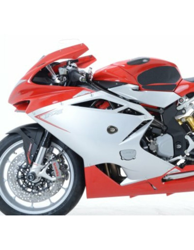 Tampons de protection R&G RACING Aero blanc MV Agusta F4 1000R