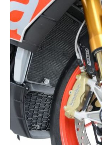 Protection de radiateur R&G Racing titane - Aprilia RSV4RR