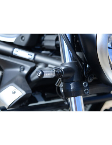 R&G RACING Front Micro-Indicators Adapters - Kawasaki Vulcan S/Cafe