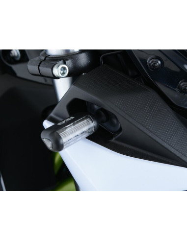 R&G RACING Micro Indicator Adpater Kit Black Kawasaki