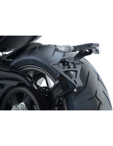 R&G RACING License Plate Holder Black Ducati X Diavel