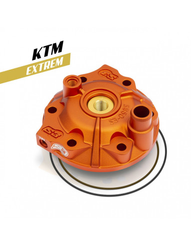 S3 Extreme Enduro Cylinder Head & Insert Kit Low Compression - Orange KTM/Husqvarna