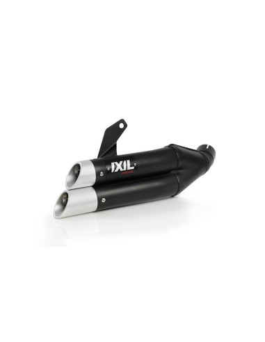 IXIL Dual Hyperlow L3XB Silencer Stainless Steel Black / Aluminium - Kawasaki Versys 1000