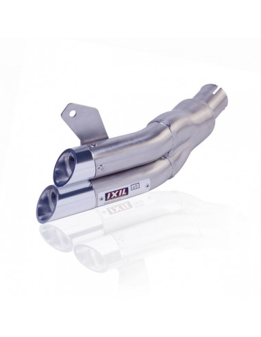 IXIL Dual Hyperlow L2X Silencer Stainless Steel / Aluminium polished - Honda CB600F-S