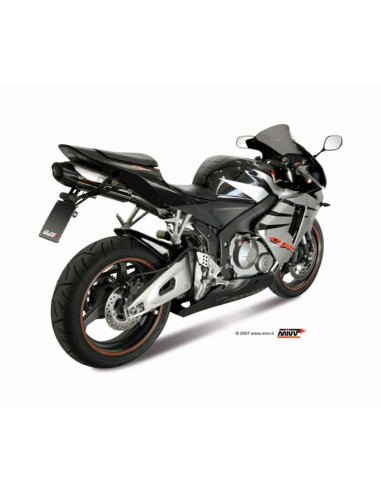 MIVV SUONO Stainless/Carbon End Cap Slip-On Honda CBR600RR