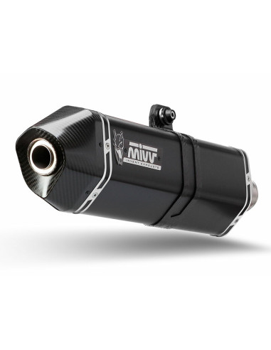 MIVV Speed Edge Muffler Steel Black/Carbon End Cap KTM 790 Adventure