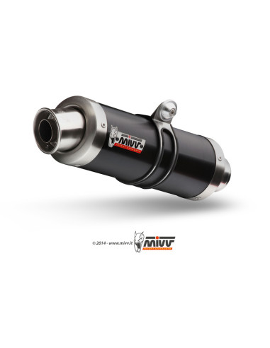 Silencieux MIVV GP inox brossé noir Suzuki GSR 750