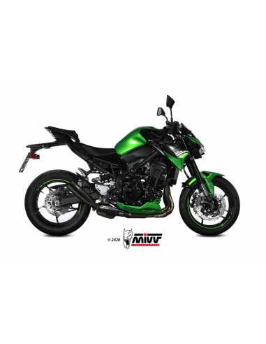 MIVV Double Gun Silencer Steel Black Kawasaki Z900