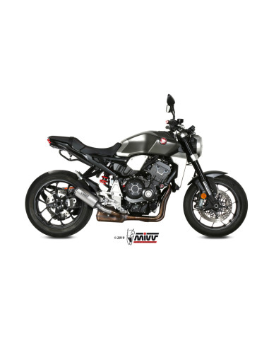 MIVV MK3 Silencer Stainless Steel/Stainless Steel End Cap Honda CB1000R