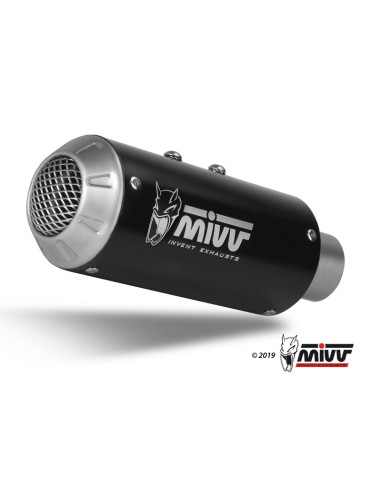 MIVV MK3 Muffler Steel Black/Stainless Steel End Cap Yamaha MT-10