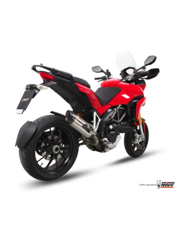 Silencieux MIVV Suono inox/casquette carbone Ducati Multistrada 1200