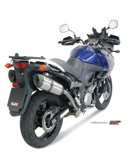 Silencieux MIVV Suono inox brossé noir Ducati Multistrada 1200