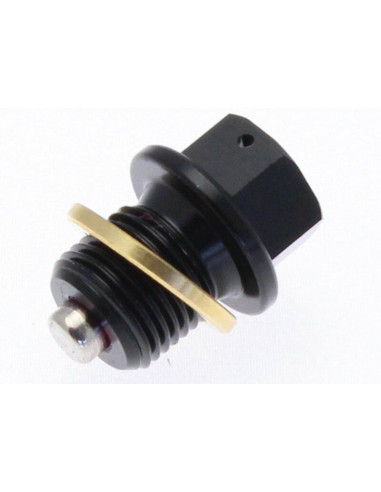 TECNIUM Magnetic Oil Drain Plug - Aluminium Black M10x1,5x14
