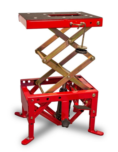 BIHR Hydraulic MX Lift Stand Red (wheels not included)