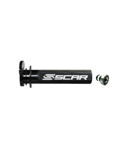 SCAR Throttle Tube Aluminium + Bearing  Black KTM