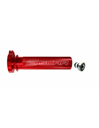 SCAR Throttle Tube Aluminium + Bearing Red Honda