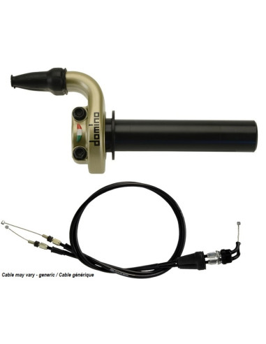 DOMINO KRE Throttle Kit with Cables Gold