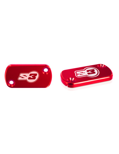 S3 Large Clutch Master-Cylinder Cover Red AJP