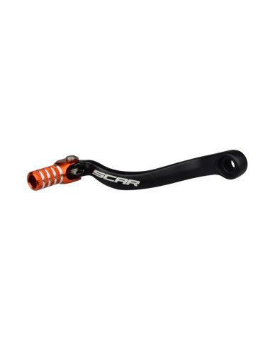 Sélecteur de vitesse SCAR noir mat/embout orange KTM SXF450