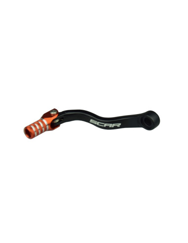 SCAR Shift Lever Matte Black/Orange Endpiece KTM EXC/SX250