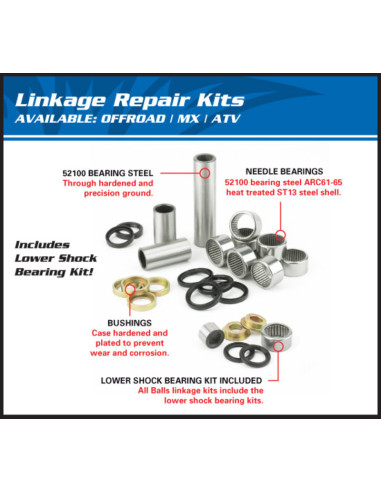 ALL BALLS Suspension Linkage Repair Kit Suzuki RM125/250