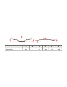 Guidon PRO TAPER EVO 28.6mm Motocross - FX MOTORS - FX MOTORS