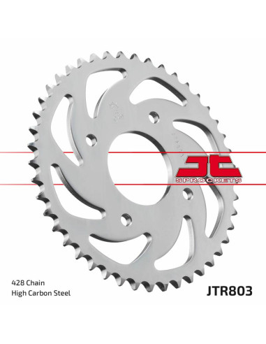 JT SPROCKETS Steel Ultra-Light Hard Anodized Rear Sprocket 803 - 428