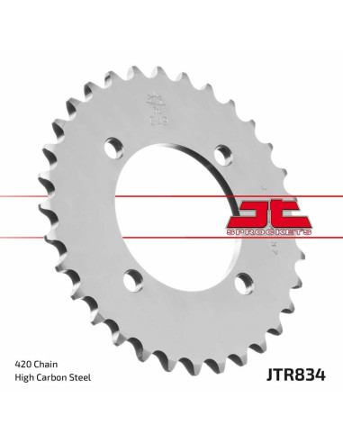 Couronne JT SPROCKETS acier standard 834 - 420