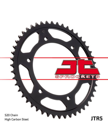 JT SPROCKETS Steel Standard Rear Sprocket 5 - 520