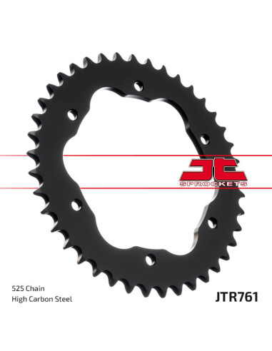 JT SPROCKETS Steel Standard Rear Sprocket 761 - 525