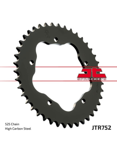 JT SPROCKETS Steel Rear Sprocket 752 - 525