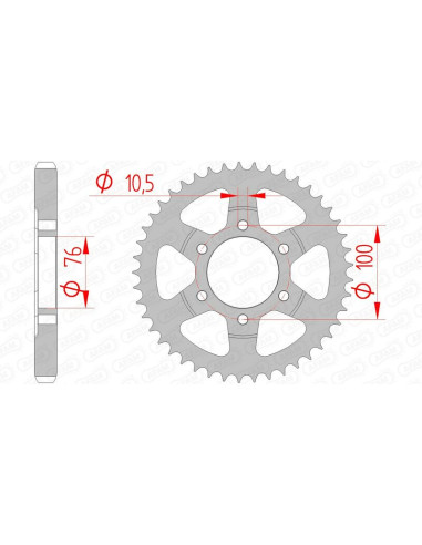 AFAM Steel Standard Rear Sprocket 14902 - 530