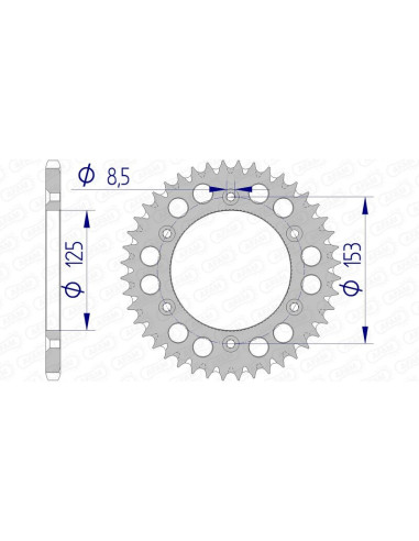 Couronne AFAM aluminium Ultra-Light 11212 - 520