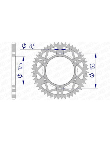 AFAM Aluminium Ultra-Light Rear Sprocket 11212 - 520