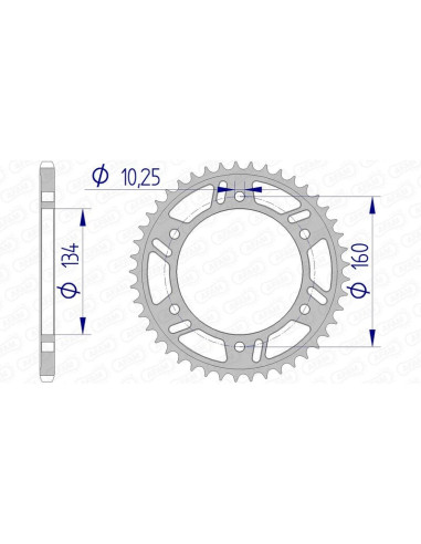 AFAM Aluminium Ultra-Light Rear Sprocket 11618 - 520