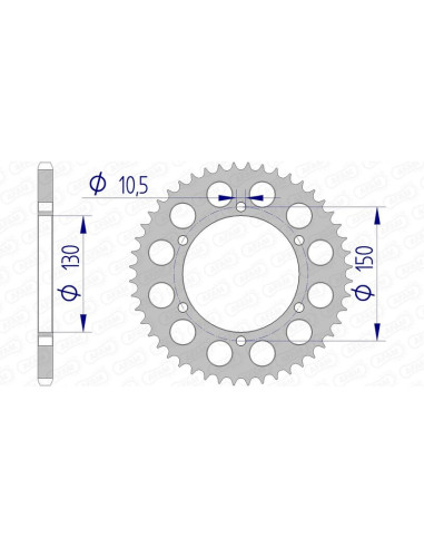 AFAM Aluminium Rear Sprocket 13604 - 520