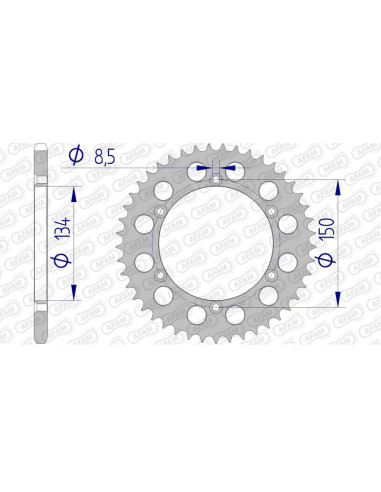 Couronne AFAM aluminium 17206520