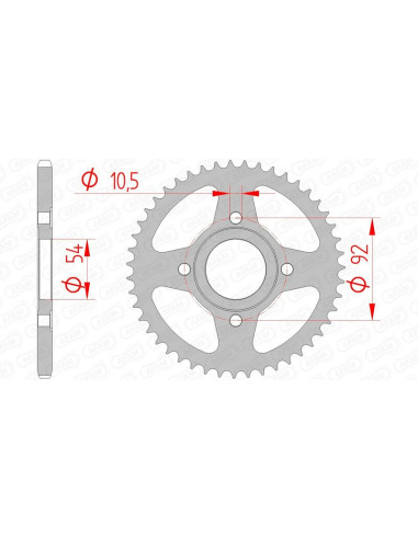 AFAM Steel Standard Rear Sprocket 12112 - 420