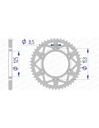 AFAM Aluminium Ultra-Light Rear Sprocket 11212 - 520