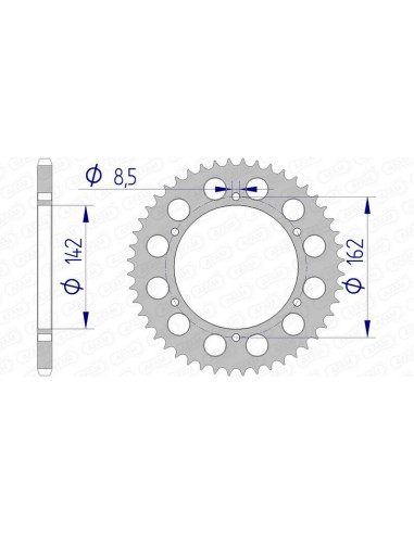 AFAM Aluminium Rear Sprocket 15305 - 520