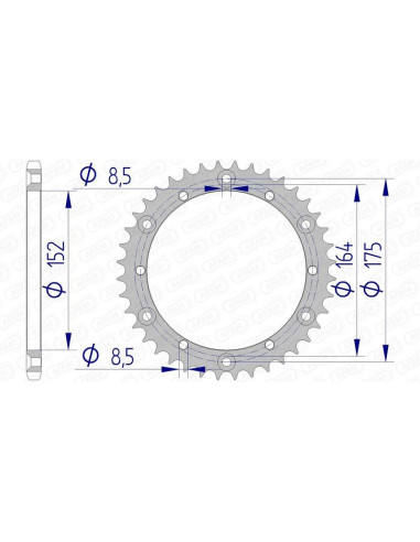 AFAM Aluminium Rear Sprocket 13500 - 520