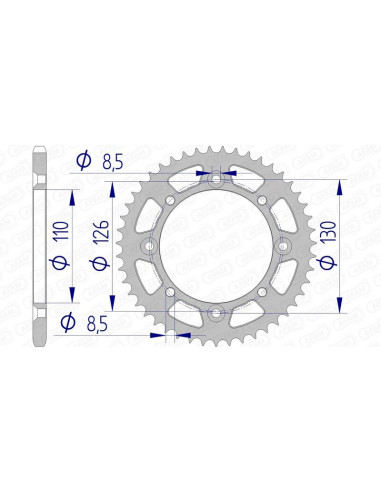 Couronne AFAM aluminium 17107420