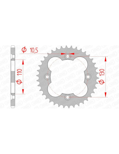 AFAM Steel Standard Rear Sprocket 10318 - 520