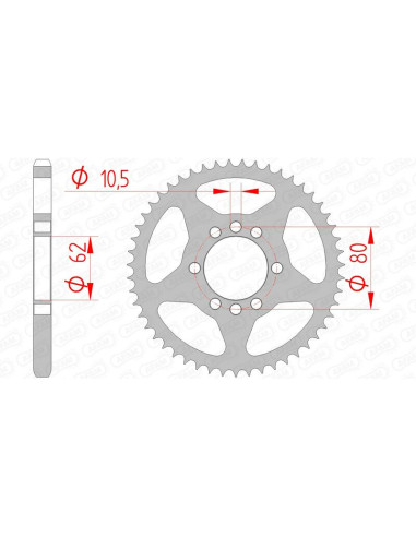 Couronne AFAM acier standard 12204 - 428