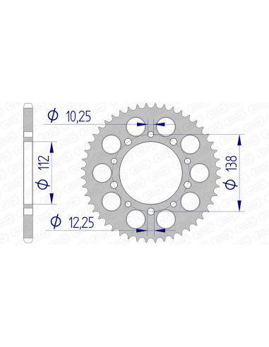 AFAM Aluminium Ultra-Light Rear Sprocket 11509 - 520