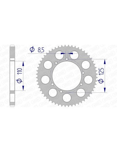 AFAM Aluminium Rear Sprocket 60104 - 428