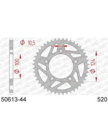 Couronne AFAM acier standard 50613 - 520